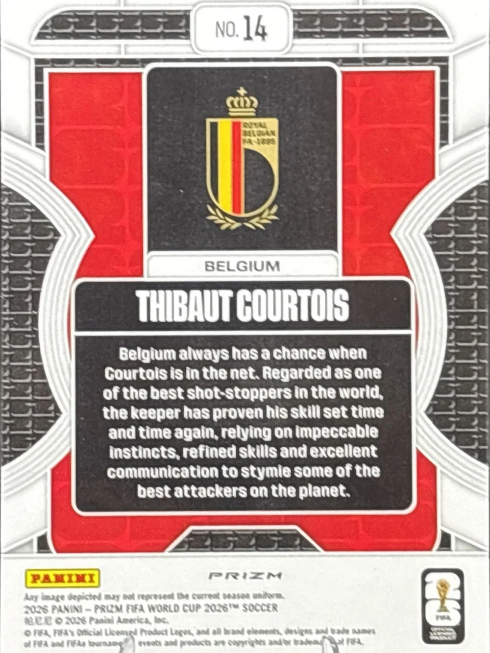 Panini Phenomenon Thibaut Courtois - Holographic Card